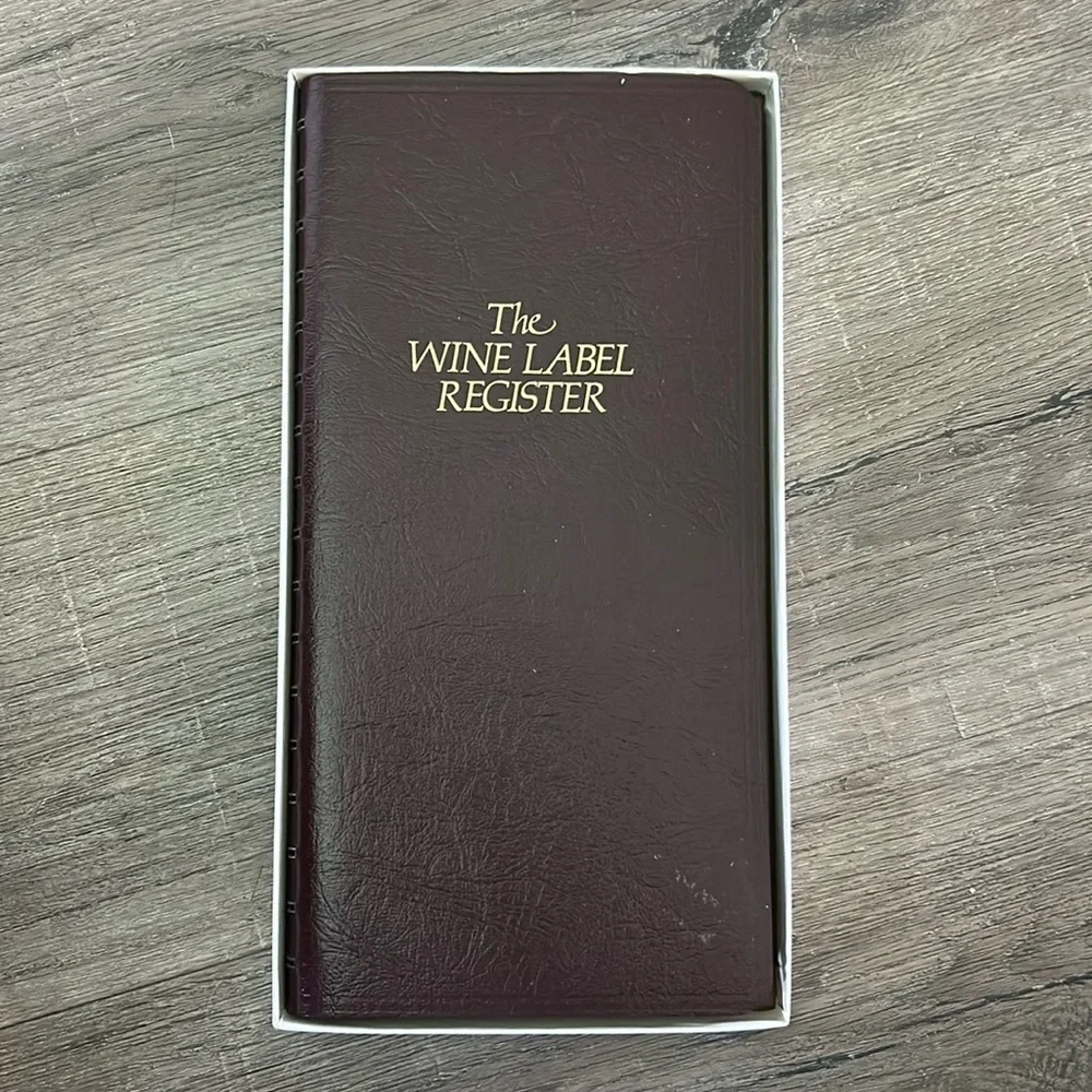 NEW - Wine Label‎ Register to Record/Describe Wines